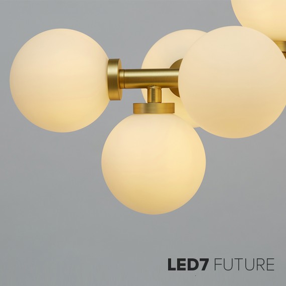 Loft Industry Modern - Bubbles Stick Line Chandelier